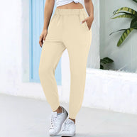 Damen bequeme Jogginghose mit elastischem Bund und praktischen Seitentaschen WW