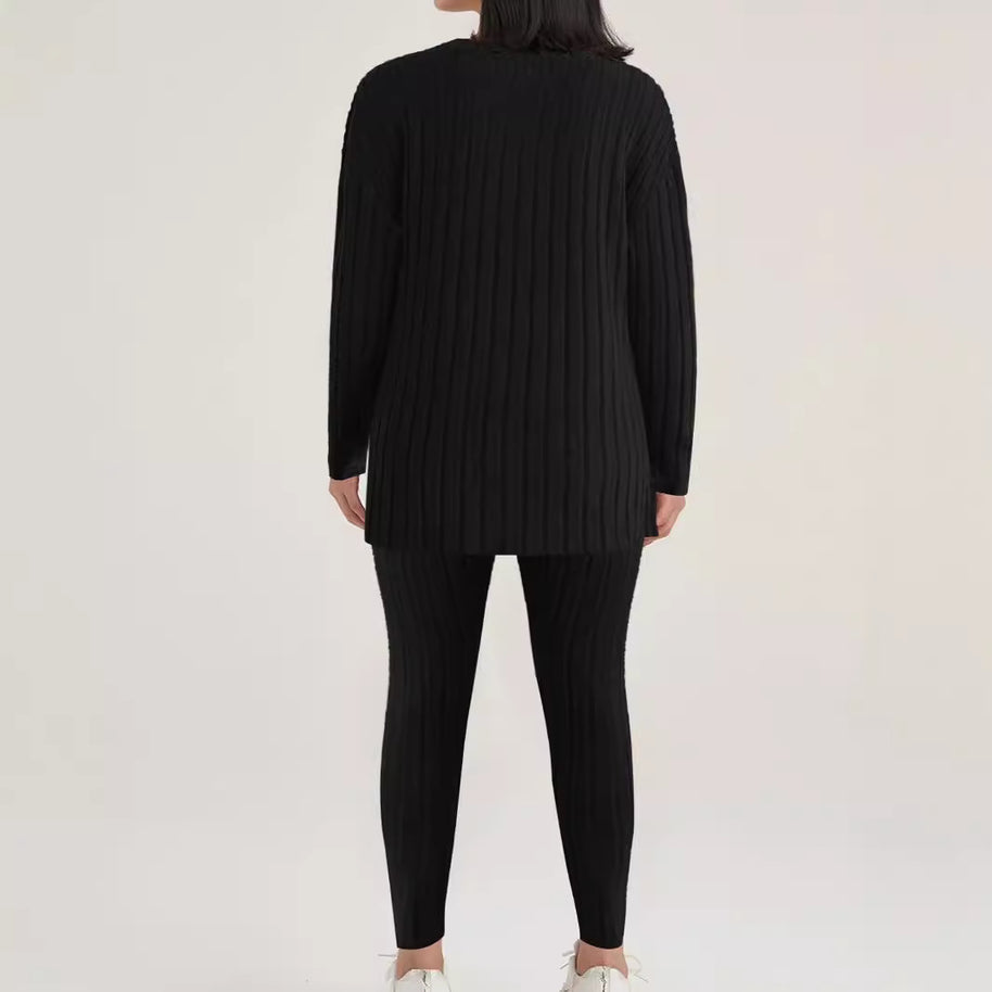 Damen Relaxed-Fit Freizeitanzug aus hochwertigem Strickstoff WW