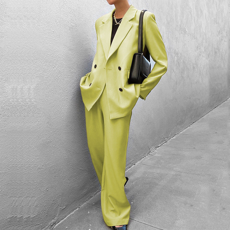 Damen Anzugjacke und Hose im eleganten Oversized-Stil WW