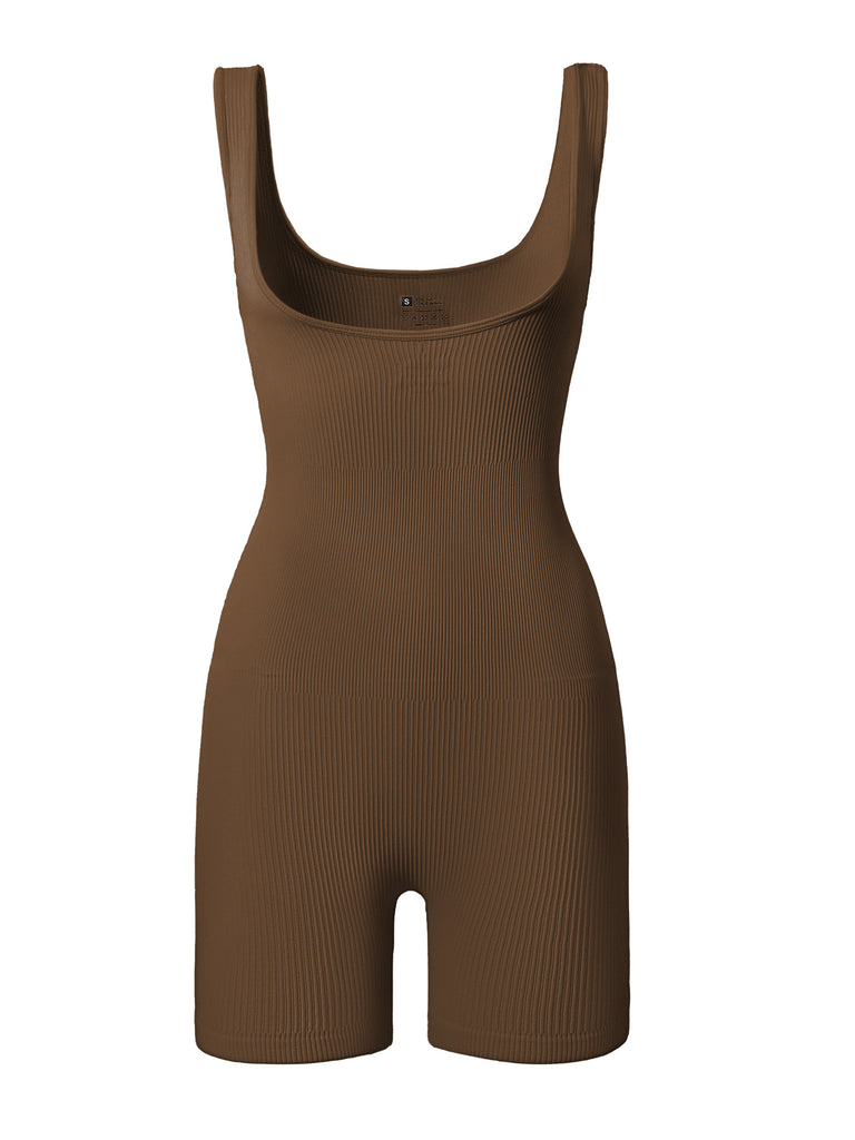 Damen figurbetontes Onesie mit breiten Trägern WW