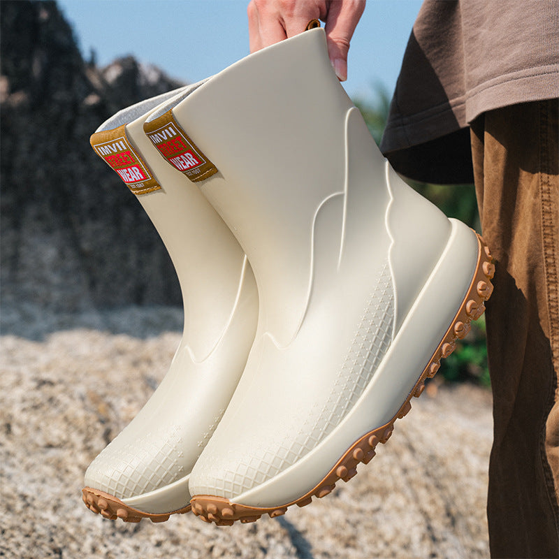 Herren Gummistiefel mit rutschfester Sohle WW