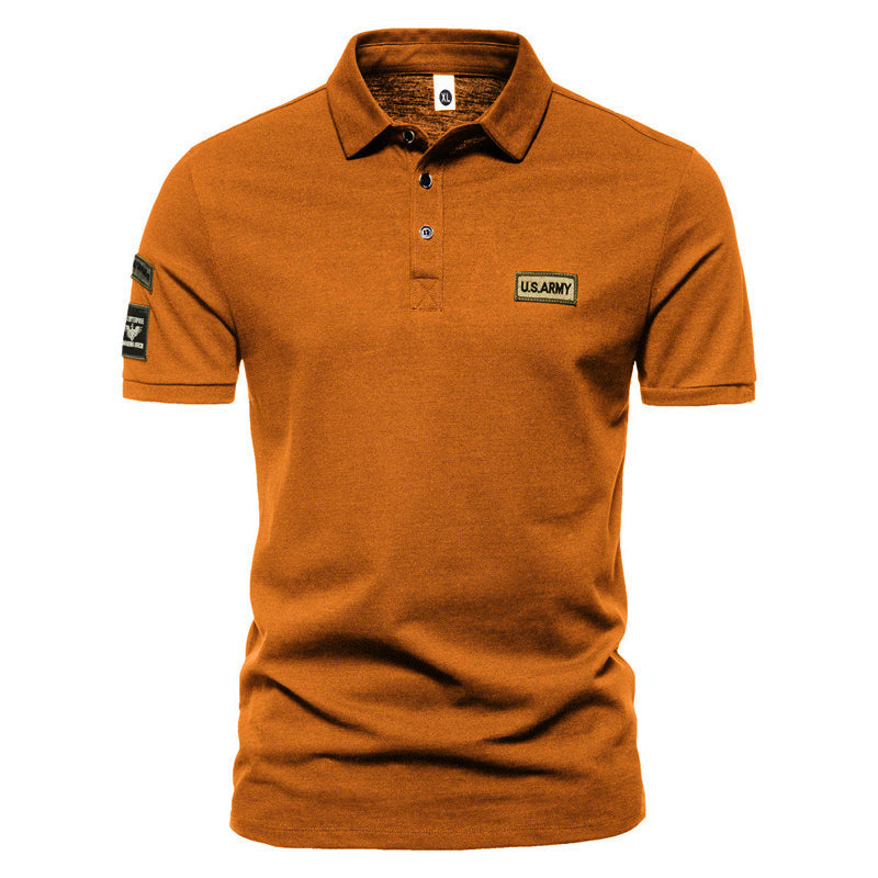 Herren Militär-inspiriertes Polohemd mit taktischen Patches WW