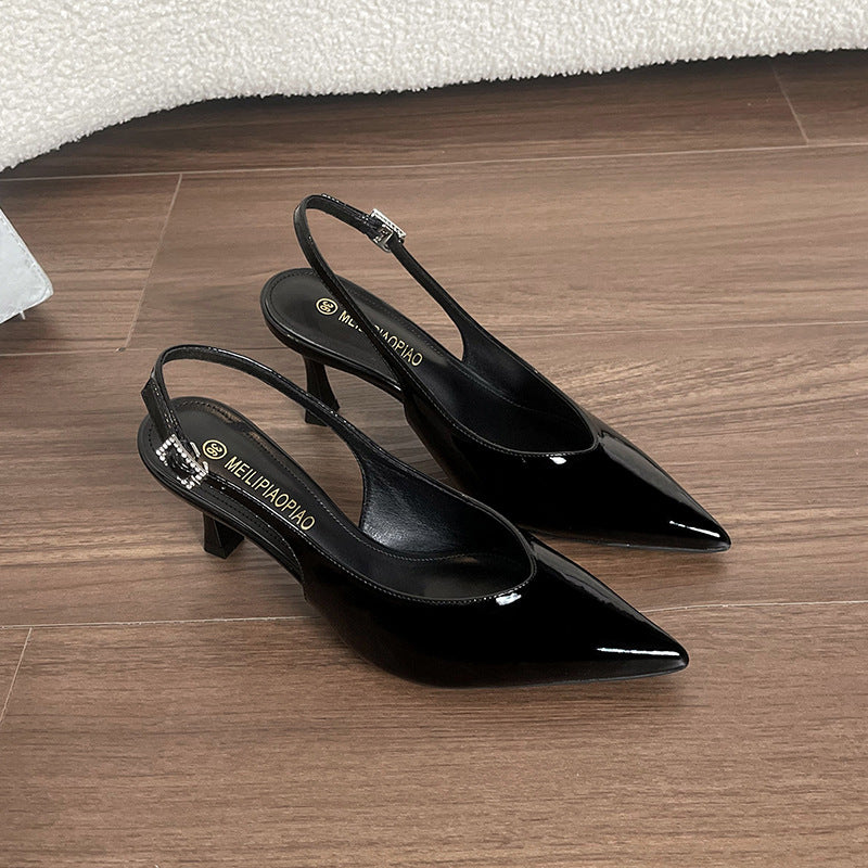 Damen Sling-Pumps mit eleganter spitz zulaufender Form und verstellbarem Riemchen WW