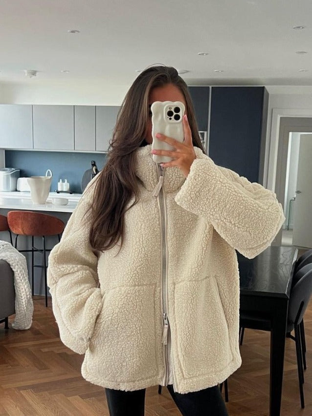 Femme Cozy Sherpa Zip-Up Jacke WW