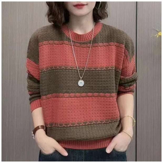 Damen Strickpullover mit strukturiertem Design und lässigem Schnitt WW