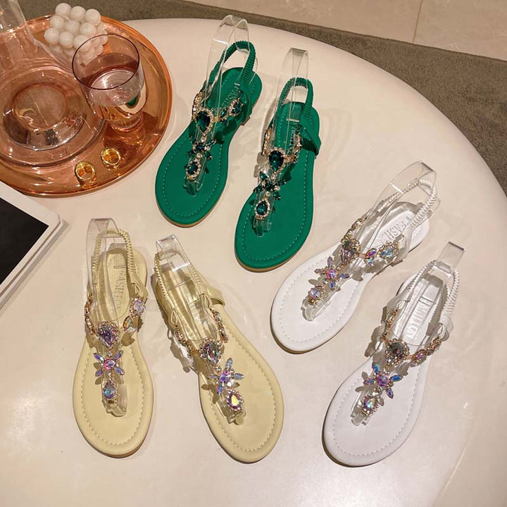 W&W Mode | Glitzernde Sandalen Mit Strass