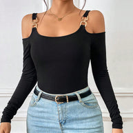 Damen Body mit tragbarem Off-Shoulder-Design W&W