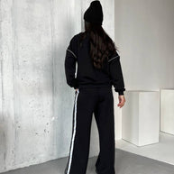 Damen Sportliches und bequemes Sweatshirt-Pants-Set WW