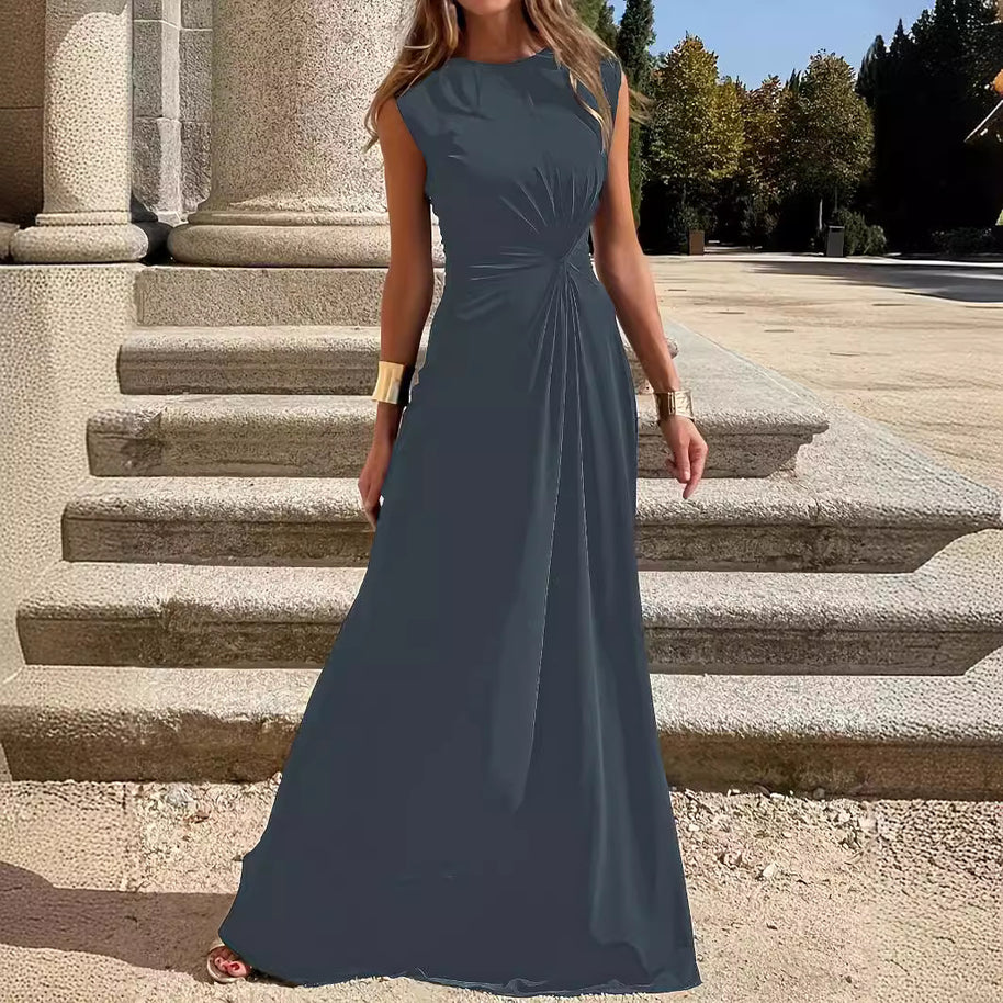 Damen Maxikleid mit elegantem Wickeldesign und figurschmeichelndem Schnitt WW