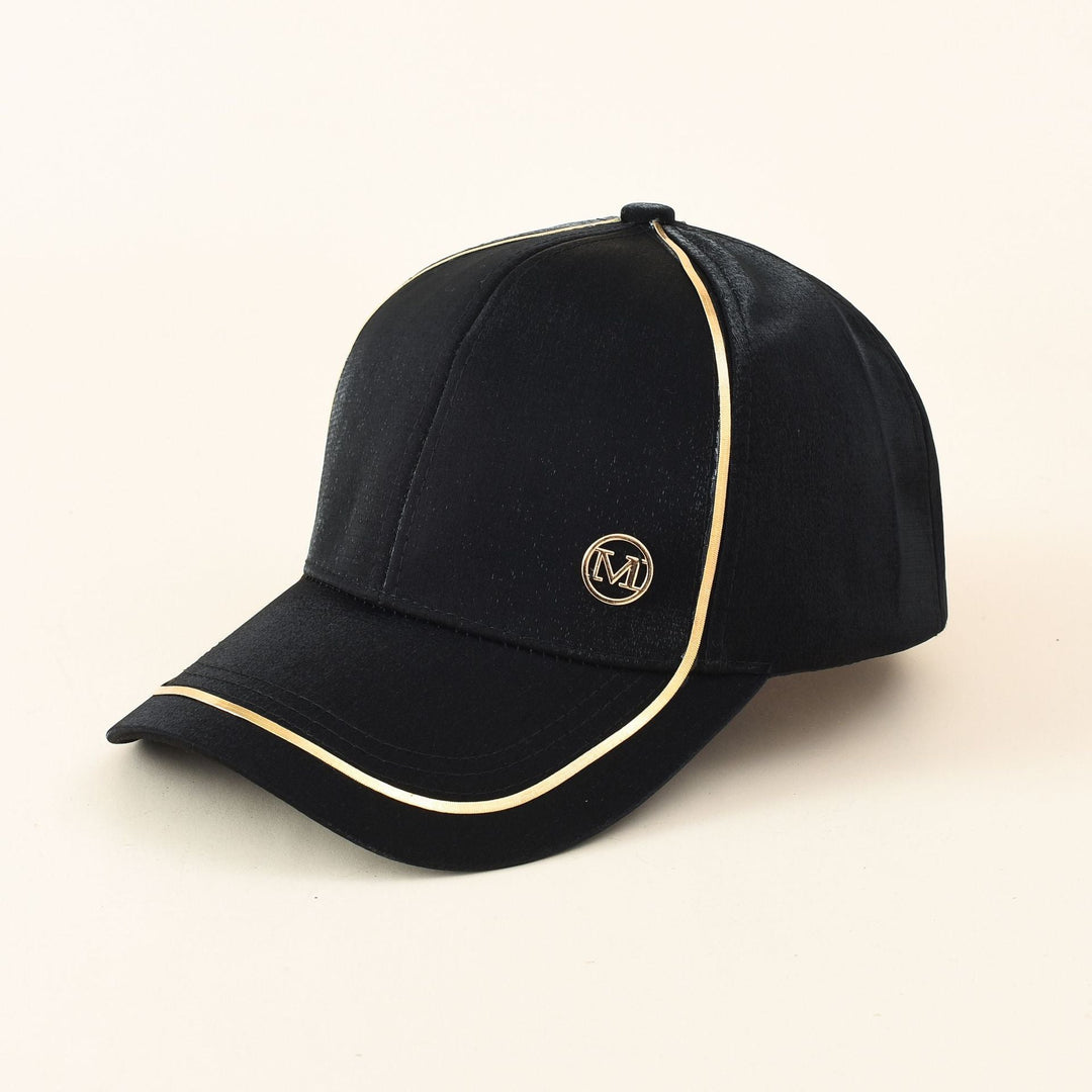 Damen Sportliche Baseballmütze mit elegantem Metallic-Akzent W&W Mode