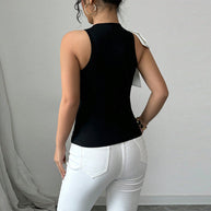 Damen ärmelloses Top mit eleganter Schleifenapplikation WW