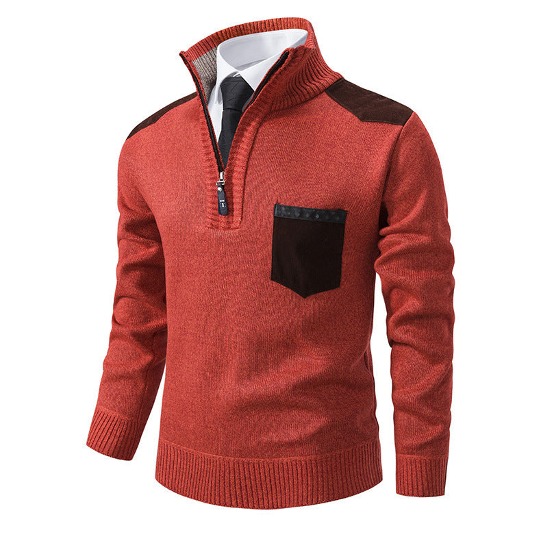 Herren modischer Pullover mit Stehkragen WW