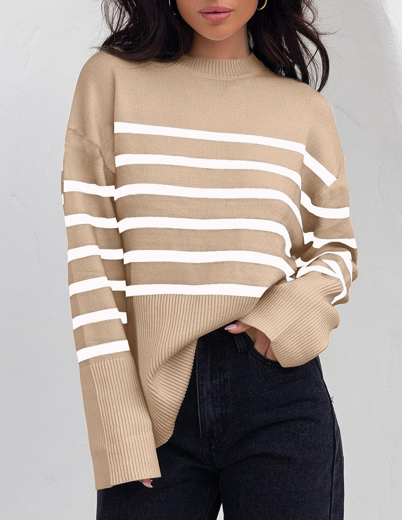 WW | Lässig, Modischer Gestreifter Pullover