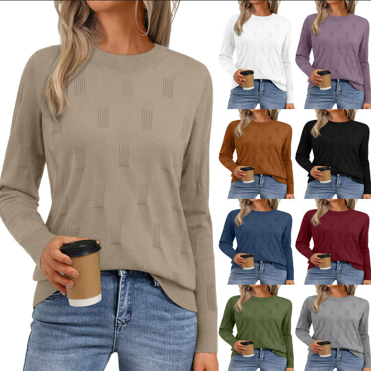 Damen Strickpullover mit strukturiertem Muster WW
