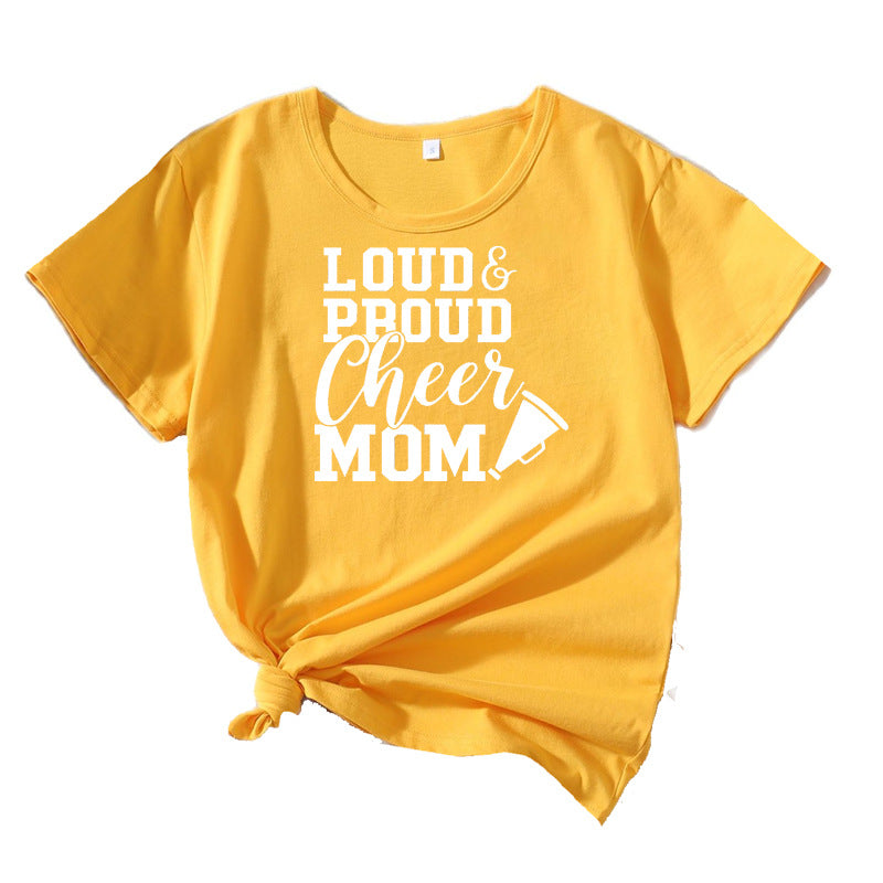 Frauen Cheerleading Mama Grafik T-Shirt WW