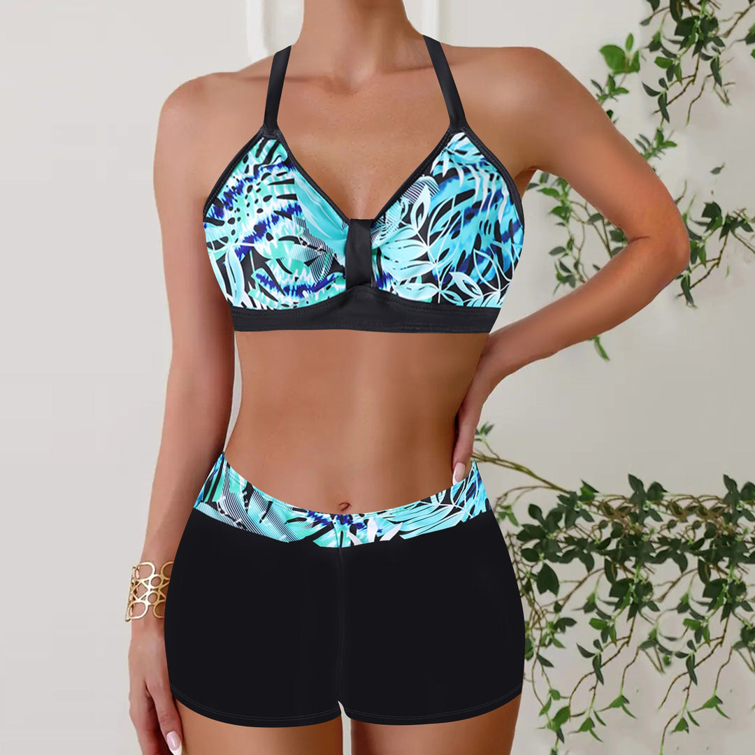 W&W Mode – Bikini mit hoher Taille und geometrischem Muster