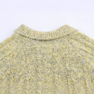 Damen Strickjacke mit schickem, weichem Stoff und dekorativen Knöpfen WW