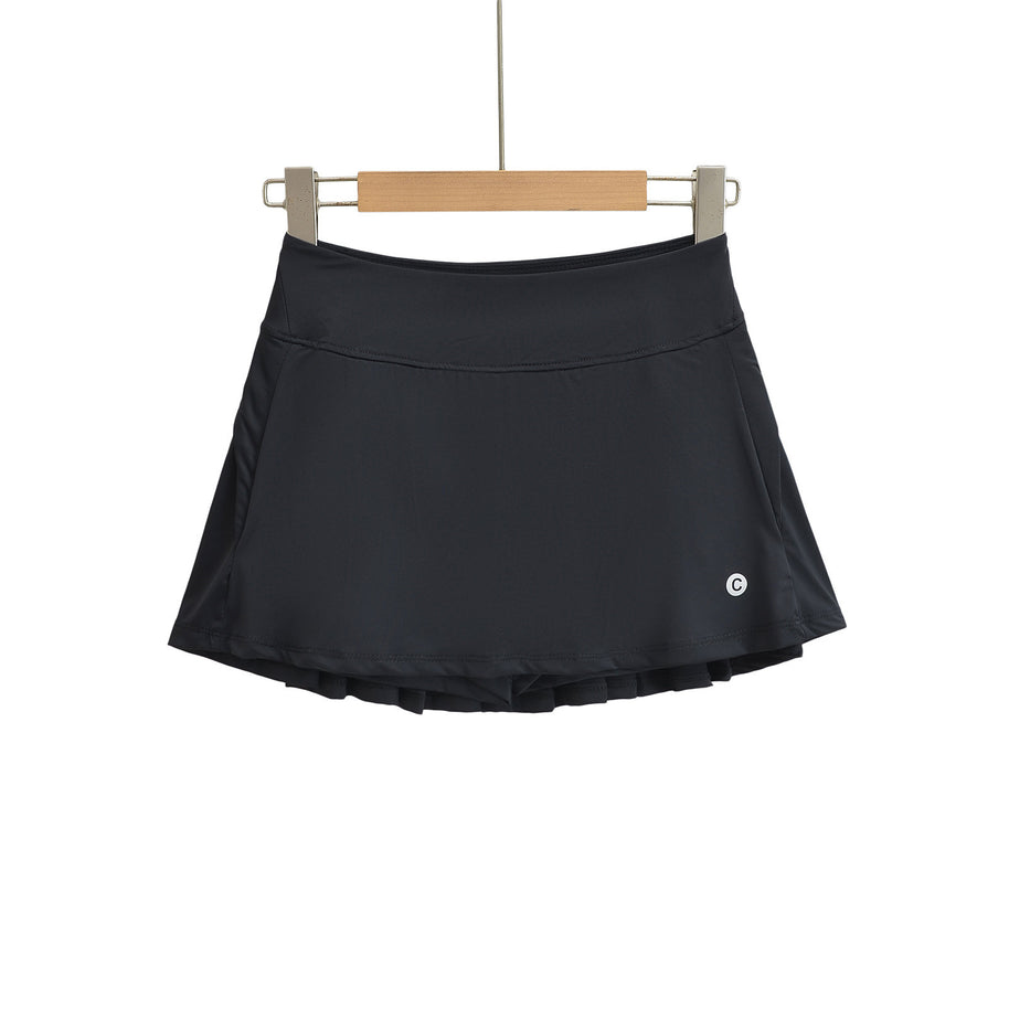 Damen Sportlicher Faltenrock mit integrierten Shorts WW