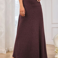 Damen nahtloser Maxirock W&W