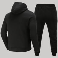 Damen sportliches Hoodie- und Jogginghose-Set mit buntem Schriftzug WW