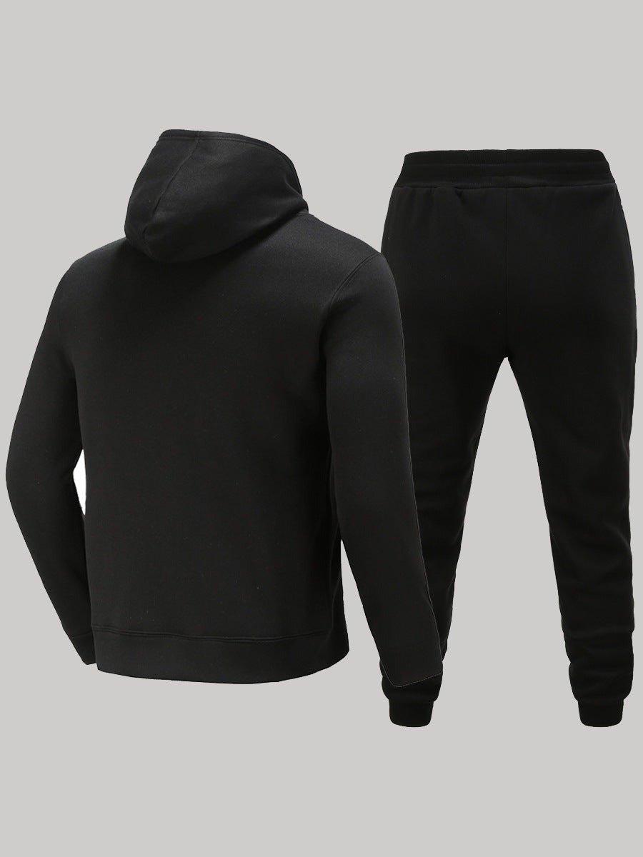Damen sportliches Hoodie- und Jogginghose-Set mit auffälligem Retro-Design WW