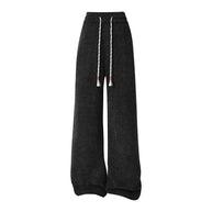 Damen weite Haremshose mit elastischem Bund und trendy Zickzackmuster WW