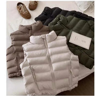 Damen Sportliche Steppweste mit hohem Kragen WW