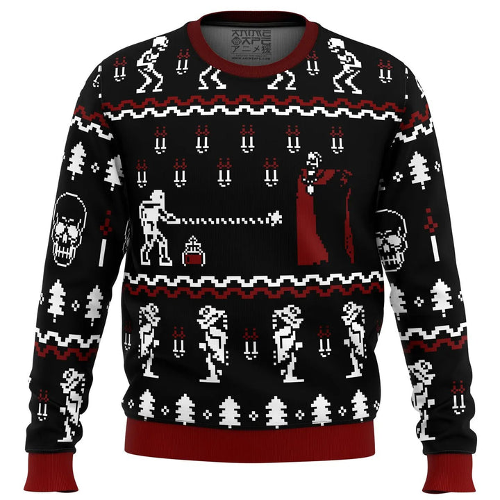 W&W Mode | Skull Print - Festival der Holiday Prints Hässlicher Pullover