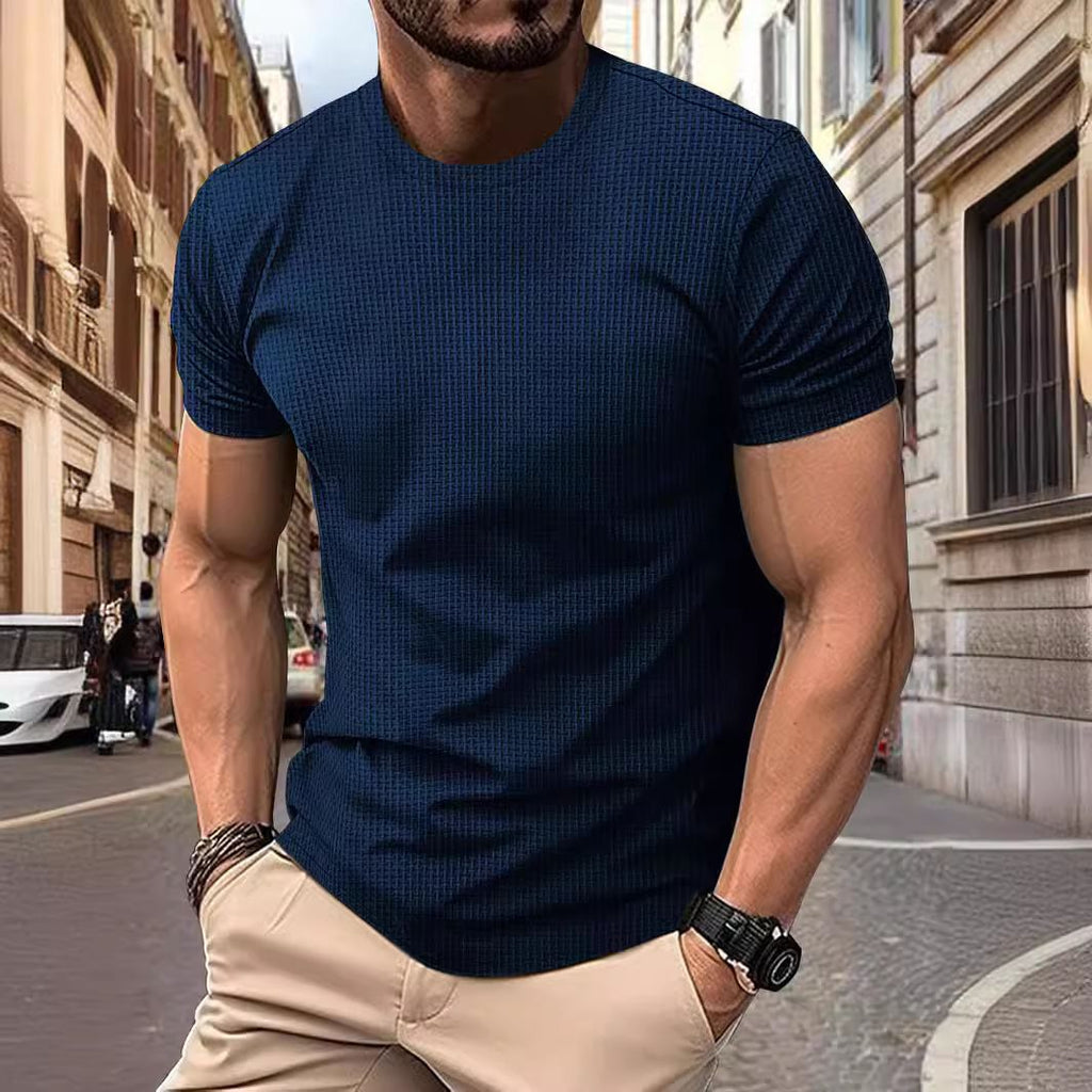 Herren T-Shirt mit strukturiertem Design und atmungsaktiven Eigenschaften WW