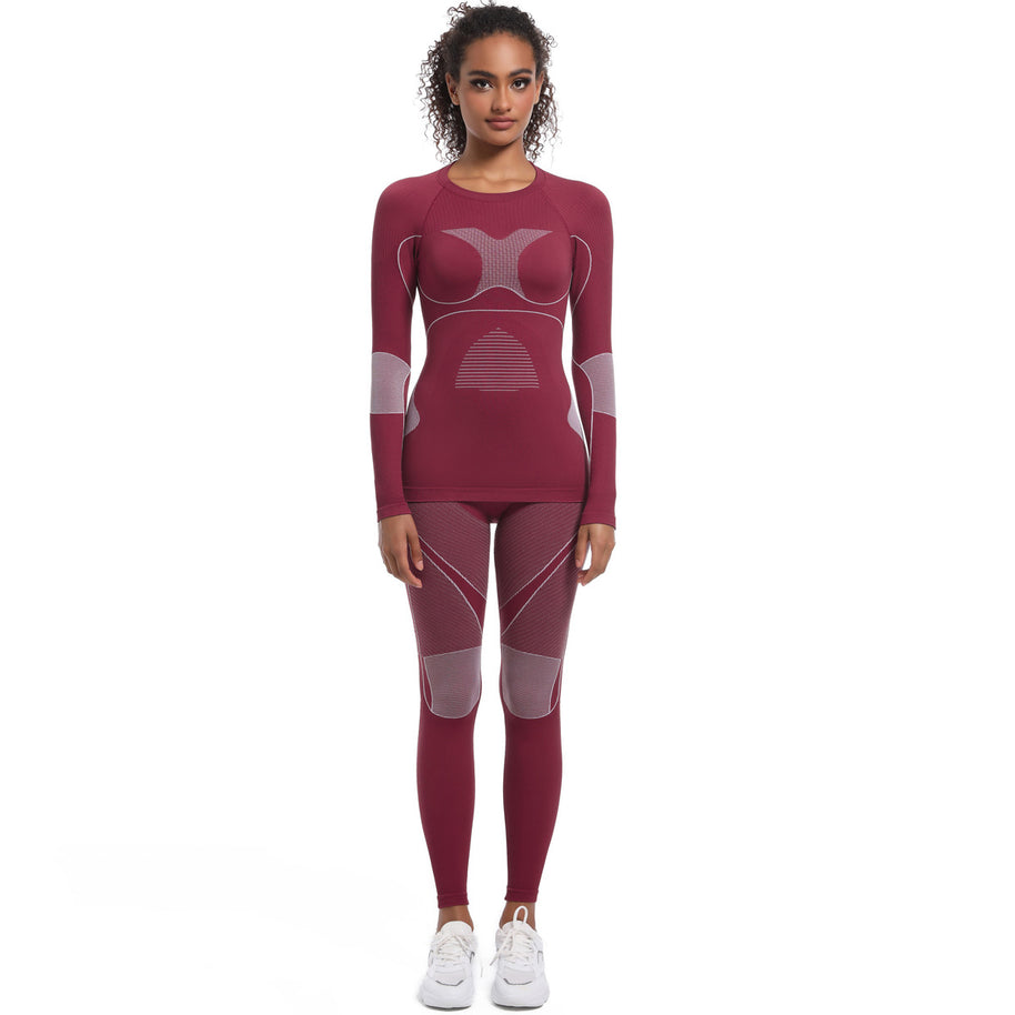Damen Athletisches Kompressions-Set mit atmungsaktivem Elastic-Werkstoff WW