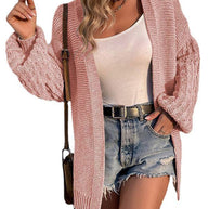 Damen Strickjacke mit oversized Schnitt und strukturiertem Design WW