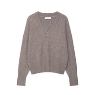 Damen Pullover mit V-Ausschnitt und feinem Strick WW