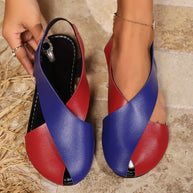 Damen Chic Kreuzschnitt Ballerinas WW