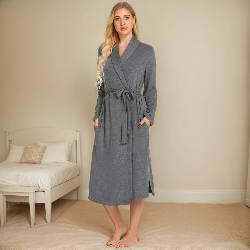 Damen Bademantel aus weichem, atmungsaktivem Material WW