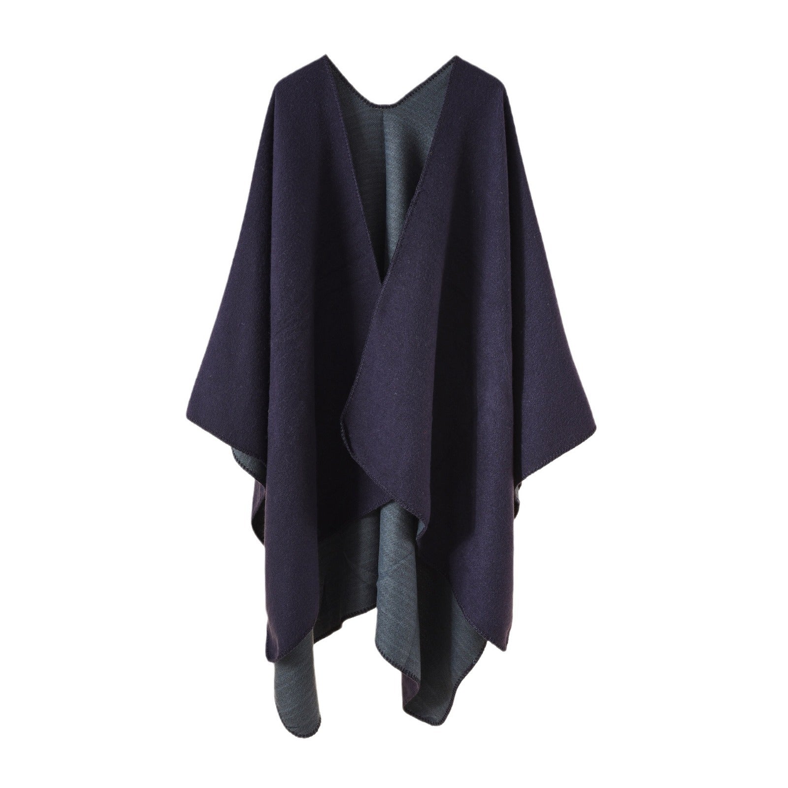 Damen Strickponcho mit asymmetrischem Schnitt und hoher Warmhaltefunktion WW