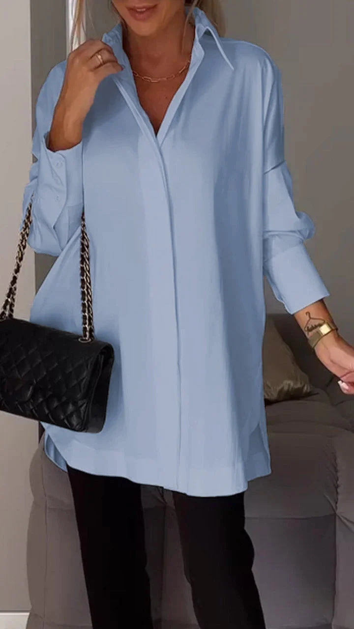 WW | Einfacher Pullover Langarmshirt