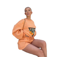 Damen sportliches Set mit kreativem Frucht-Design WW