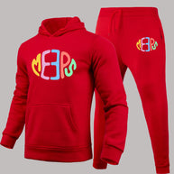 Damen Sportliches Hoodie- und Jogginghose-Set mit auffälligem Schriftzug WW