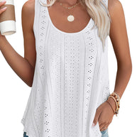 WW | Rundhalsausschnitt Locker Ärmellos Tanktop