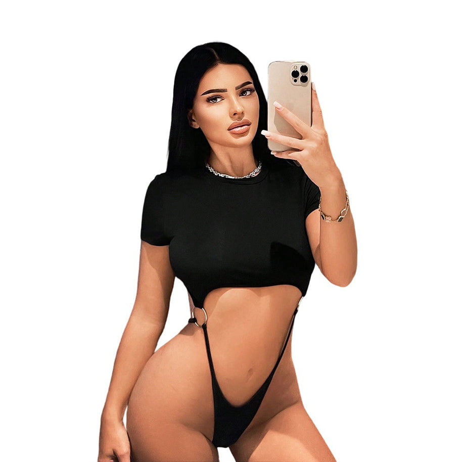 Damen topmodernes Cut-Out Bodysuit mit verspieltem Design W&W