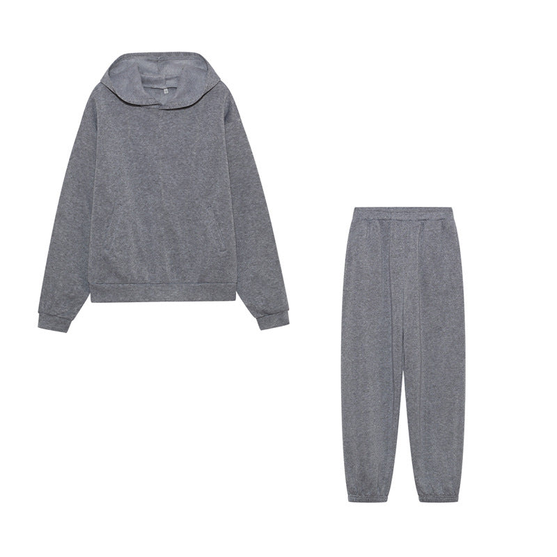 Damen Sportliches Set mit Hoodie und Jogginghose W&W Mode