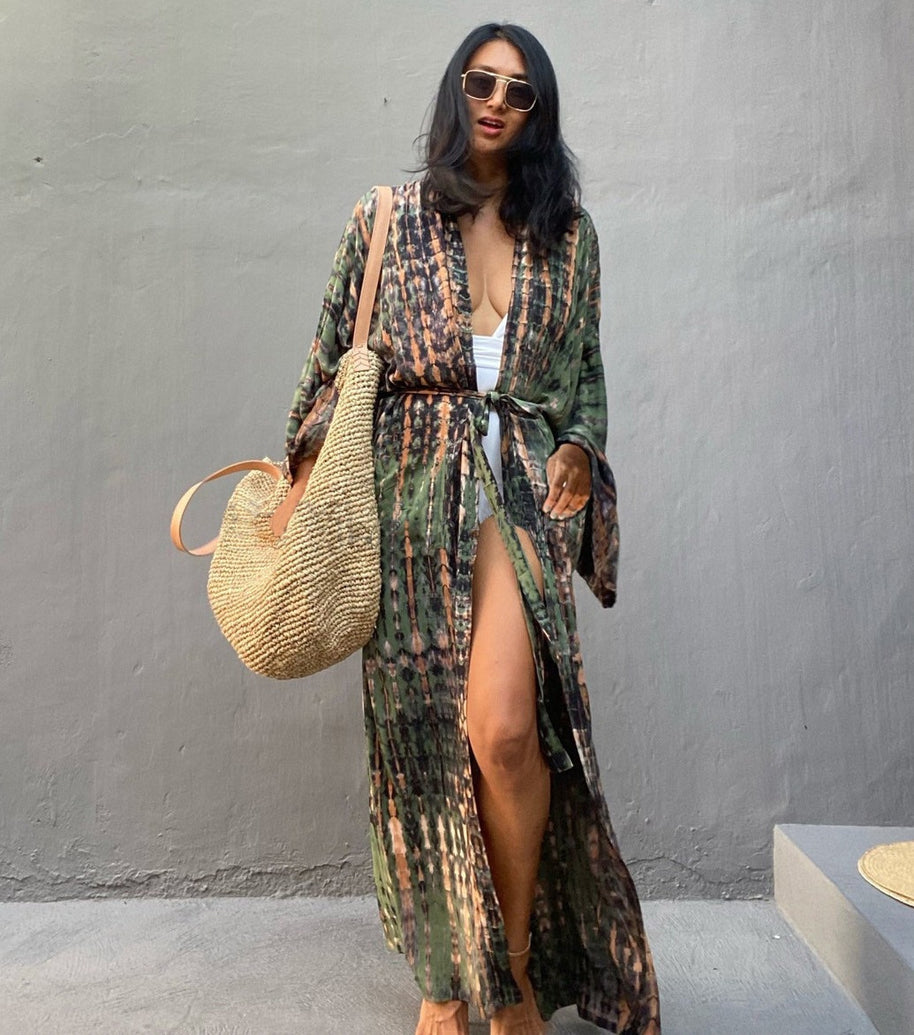 Damen Kaftan Kleid WW