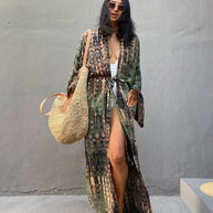 Damen Kaftan Kleid WW