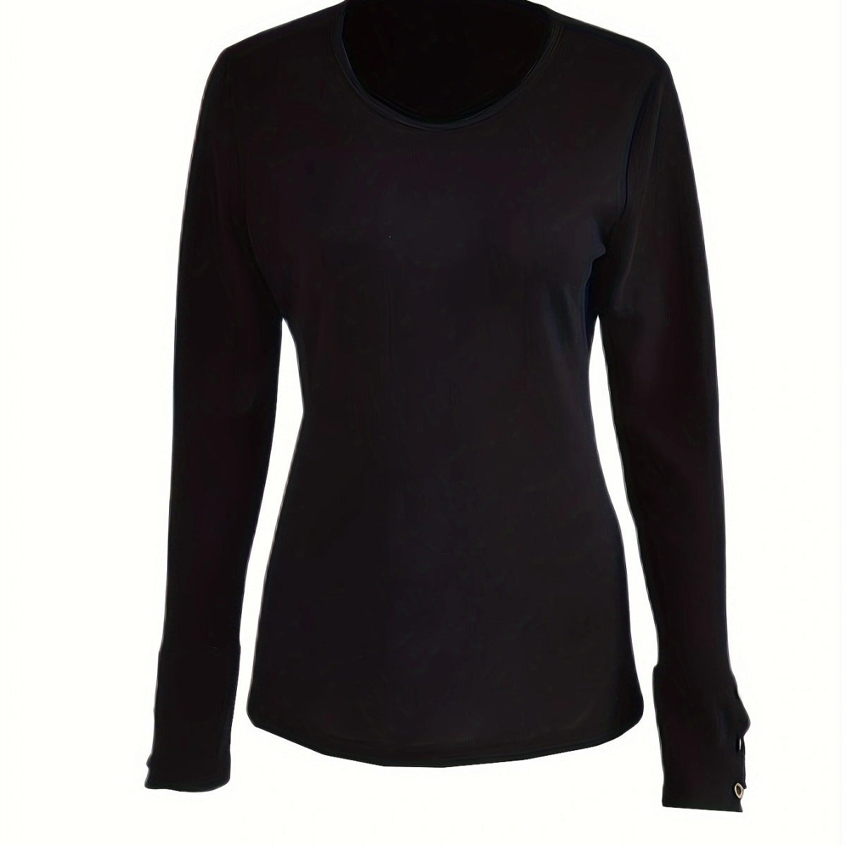 Damen Langarmshirt mit einzigartiger Knopfdetail WW