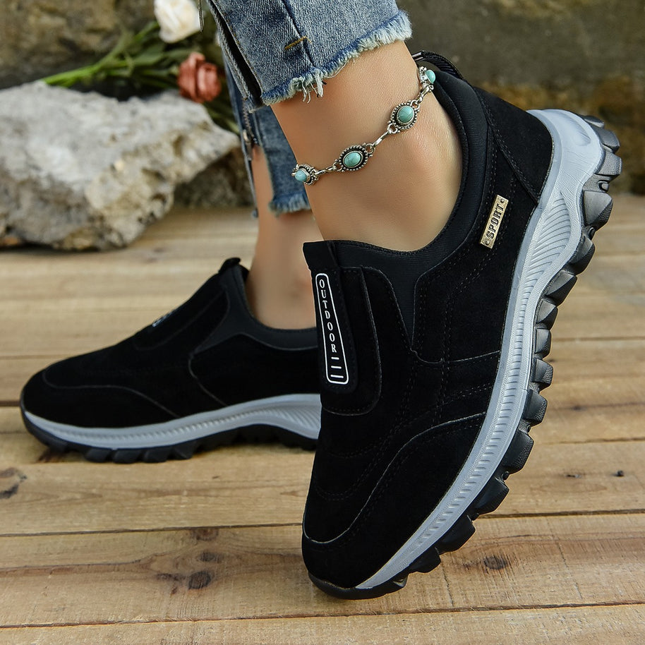 Damen Sportliche Slip-On Sneakers mit ergonomischer Dämpfung WW