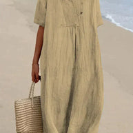 WW | Sommerkleid Aus Baumwolle Und Leinen