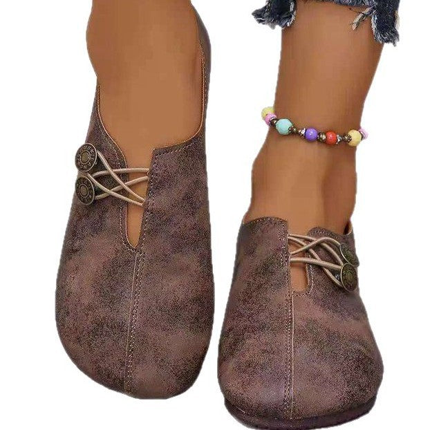 Damen Komfortable und stilvolle Slipper mit dekorativen Schnürdetails W&W Mode