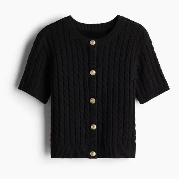 Damen Kurzarmstrickjacke W&W