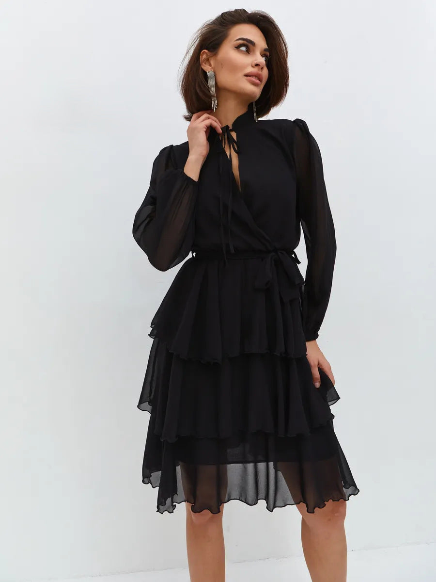 Damen Rüschenkleid WW