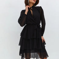 Damen Rüschenkleid WW